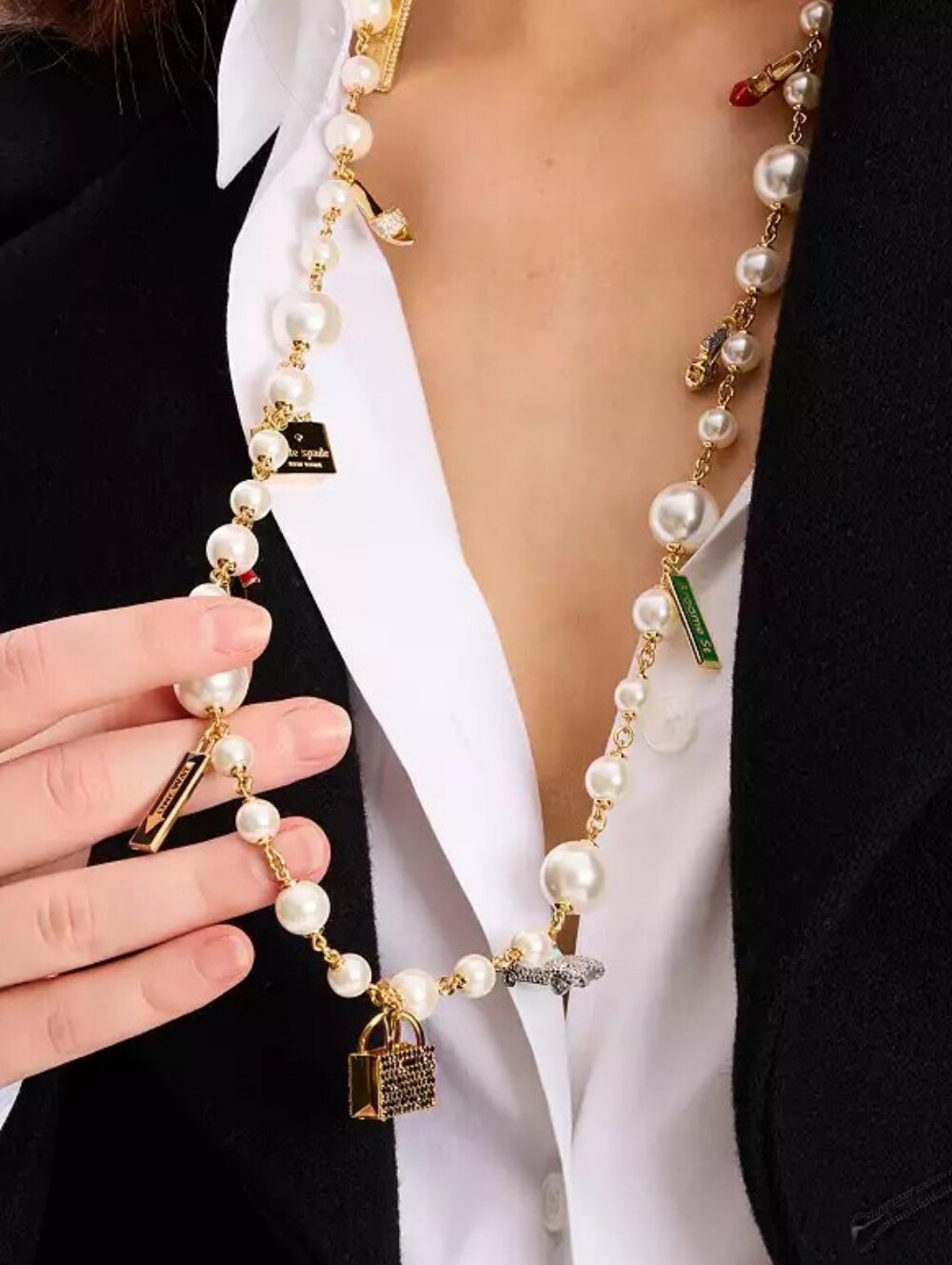 Kate Spade New York Minute Statement Charm Necklace - Bestseller! NOVELTY Piece! - Picture 4 of 10